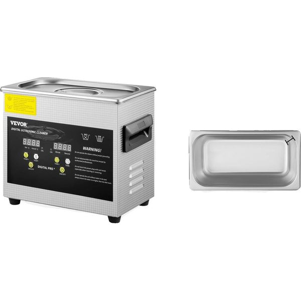 Pulitore A Ultrasuoni, Frequenza Ultrasonica 40Khz, Acciaio Inossidabile Resistente, 3L-image