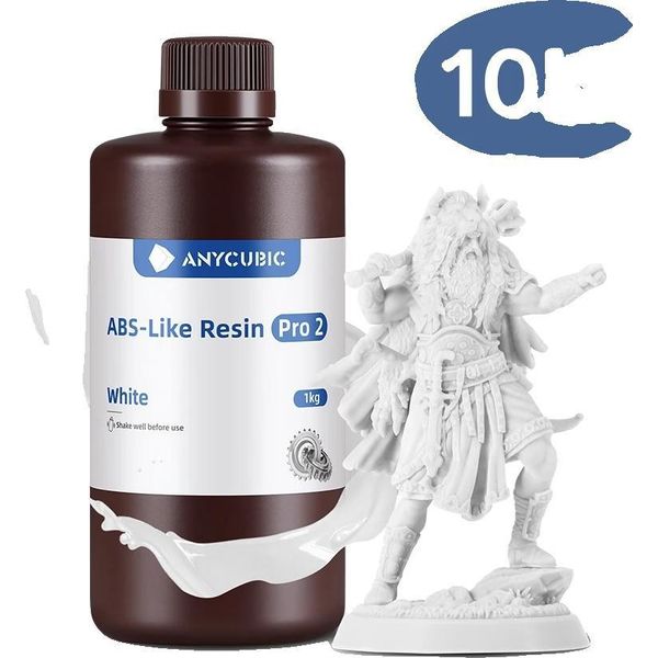 Resina 3D, Alta Precisione, Rapida Polimerizzazione Uv, 10KG Bianco-image