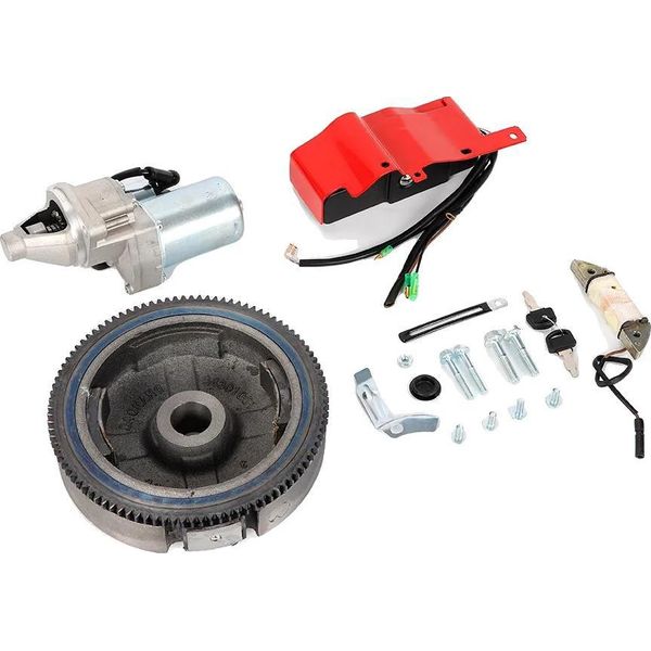 Set Di Avviamento Elettrico, Compatibile Con GX340 11Hp, GX390 13Hp, Dimensioni Scatola Interruttore 17*5,5 Cm, Diametro Volano 20 Cm, Peso Lordo 8,65 Kg-image