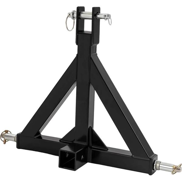 Gancio Di Traino, Struttura In Ferro Resistente, Si Adatta Agli Attacchi Standard Da 2", Nero"-image