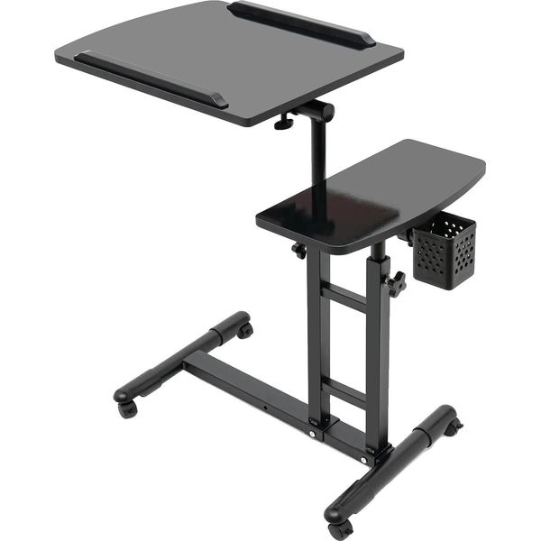 Postazione Portatile Per Tatuaggi, Regolabile In Altezza Da 57,5 A 90 Cm, Capacità Di Carico 12,5 Kg, Dimensioni 64 X 40 Cm, Stabile In Ferro E Truciolato, Peso 5,3 Kg-image