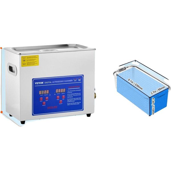 Pulitore A Ultrasuoni, Pulizia Profonda, Design Facile Da Usare, 6L-image