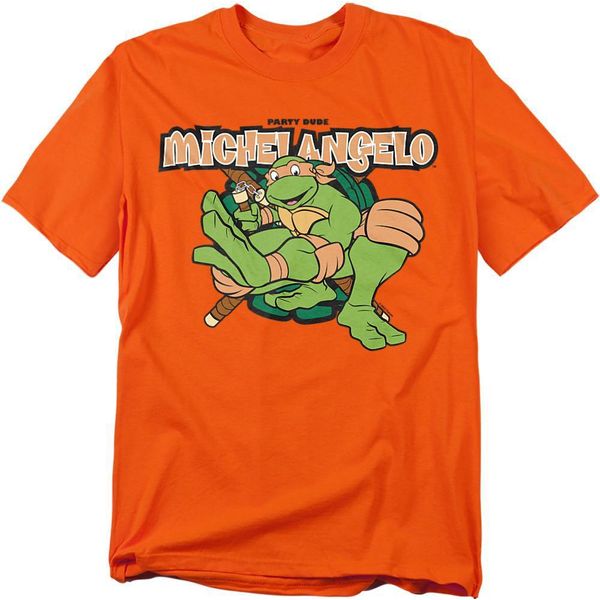 Teenage Mutant Ninja Turtles - Maglietta "Party Dude"" Da Uomo TV6559 (3XL) (Arancione)"-image