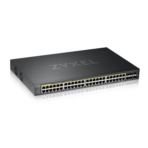 Zyxel GS2220-50HP-EU0101F Network Switch Managed L2 Gigabit Ethernet (10/100/1000) Power Over Ethernet (Poe) Black-image