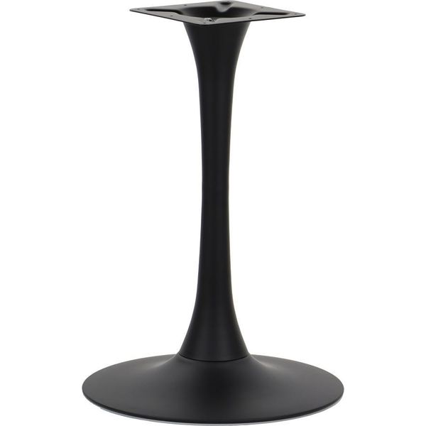 Base In Metallo Per Tavolo SH-9108, Per Ufficio, Hotel, Ristorante, Diametro 49 Cm, Altezza 72,5 Cm, Nero-image