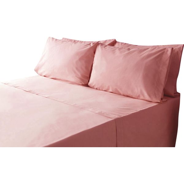 Belledorm - Lenzuolo Teso Extra Profondo, Percalle BM402 (Letto Singolo) (Rosa)-image