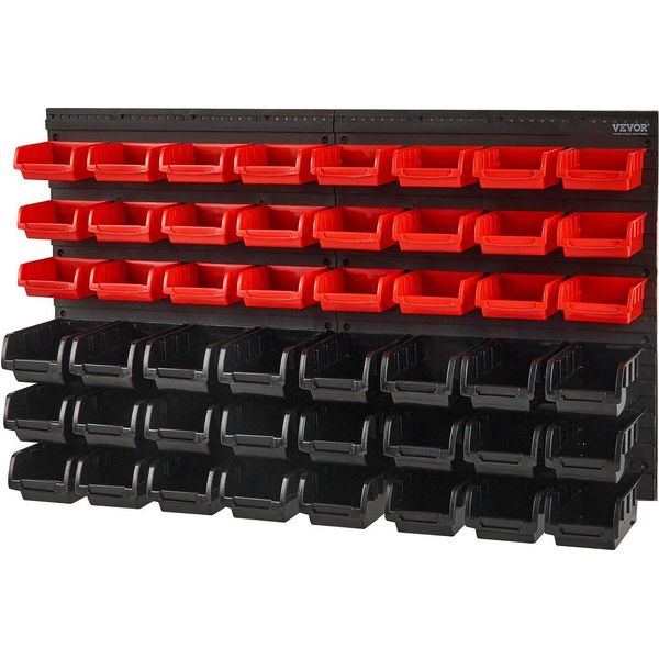 Contenitori A Parete, Organizer Per Minuteria, Porta Attrezzi Da Garage, 48 Contenitori-image