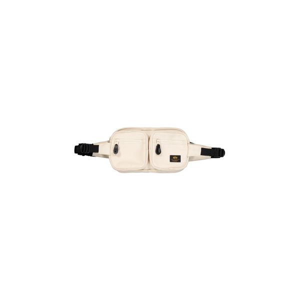 GüRteltasche Alpha Industries "Label Waist Bag", Weiß (Vintage Weiß), Obermaterial: 100% Polyester. Futter: 100% Nylon, Taschen GüRteltasche-image