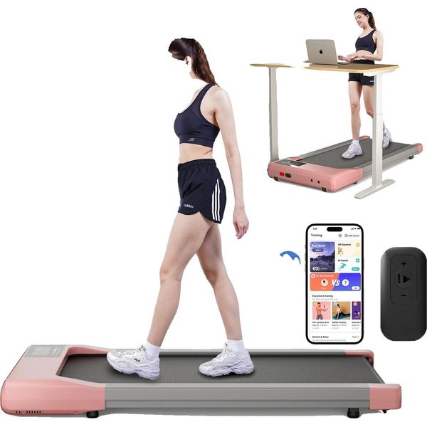 Tapis Roulant, Motore Da 2,5 Cv, Velocità Regolabile 1-6 Km/H, Rosa-image