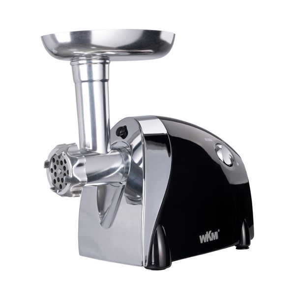 Topmatic MG-1200.3 Tritacarne Elettrico Nero 1200W Acciaio Inox Interruttore Di Sicurezza Inverso-image