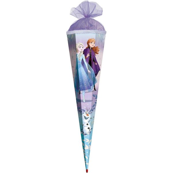 Roth 678887 Cono Scuola Disney Frozen - Quadrato, 85 Cm, Glitterato-image