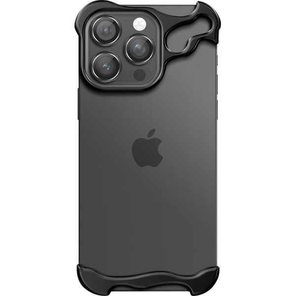 Avizar, Iphone 13 Pro Max Custodia Bumper Steel Cover Robusta Custodia Protettiva, Nero-image