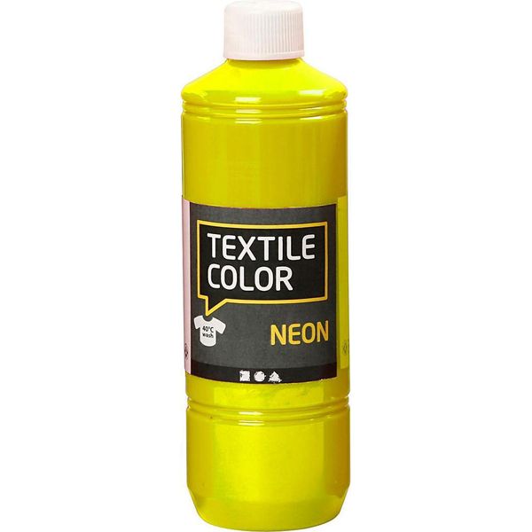 Textile Colour Vernice Tessile Semicoprente - Giallo Neon, 500Ml-image