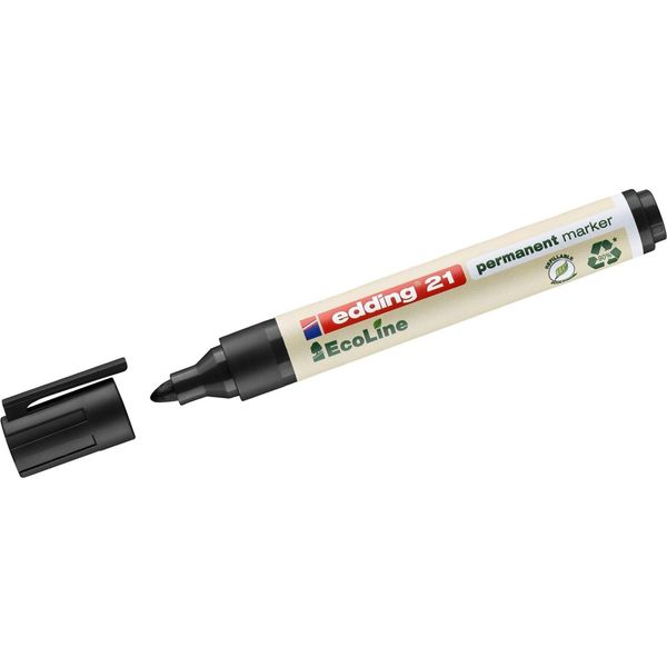 Edding Ecoline 21 - Permanentmarker - Schwarz - Kunststoff - 10 StüCk (4-21001)-image
