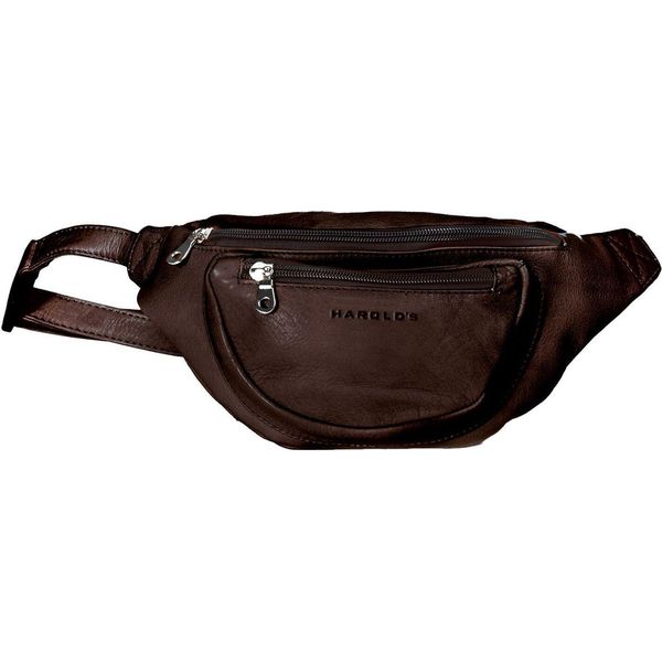 Harold's Pelle Marsupio Borsa A Tracolla Country Hipbag Brown Marrone Scuro-image