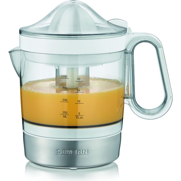 Severin Cp 3535 Spremiagrumi Spremiagrumi Manuale 40 W Acciaio Inox, Bianco-image