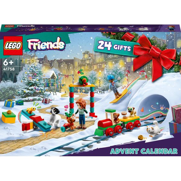 Calendario Dell'avvento Lego 41758 Friends 2023, Calendario Natalizio Con 24 Regali, Tra Cui 8 Figure Di Animali, 2 Mini-Doll E Giocattoli Festosi, Regali Dell'avvento Per Natale Per I Bambini-image