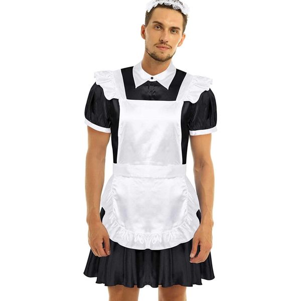 Costume Da Cameriera Da Uomo Taglia Xxl Costume Da Cameriera Cosplay Da Uomo Costume Da Cameriera Lolita Da Uomo Sissy Cosplay Travestimento-image