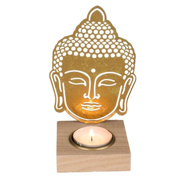 Giftycity Candlestick Testa Di Buddha-image
