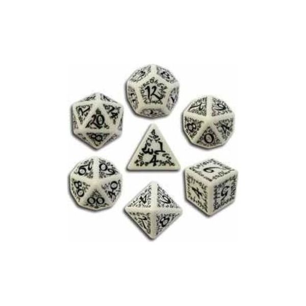 Q-Workshop Elvish - Set Di Cubi Bianchi E Neri (7)-image