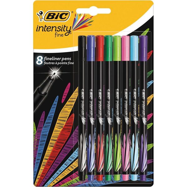 Bic Fineliner Intensity Fine "Mixed"" Confezione Blister Da 8 Pezzi"-image