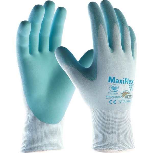 12 Paia Di Guanti A Maglia In Nylon Maxiflex® Active (34-824) Taglia 12-image