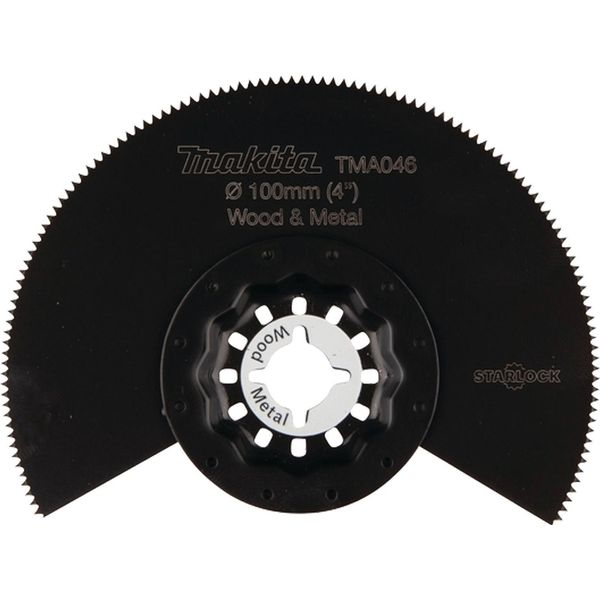 Lama A Segmenti Makita Bim, 100 Mm, TMA046 Starlock - 100 Mm - Bim - Offset - TMA046 - Legno E Metallo-image
