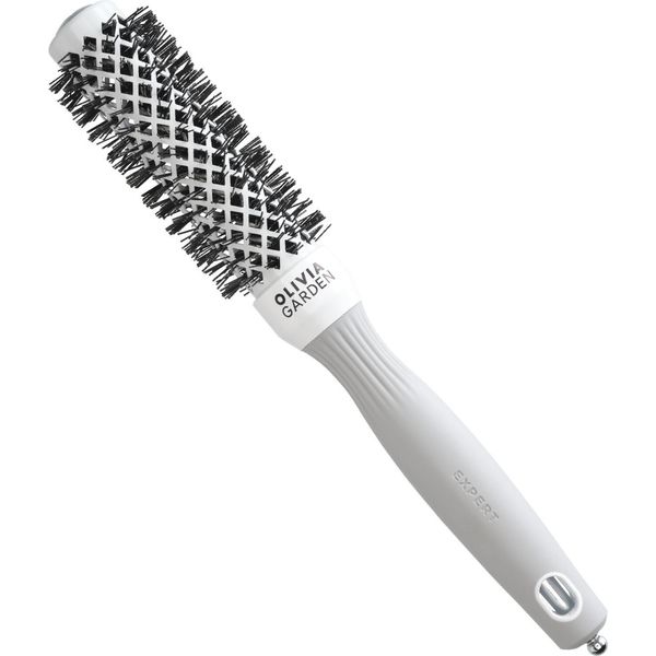 Olivia Garden Expert Blowout Shine Spazzola Per Capelli Bianca E Grigia 25 Mm-image