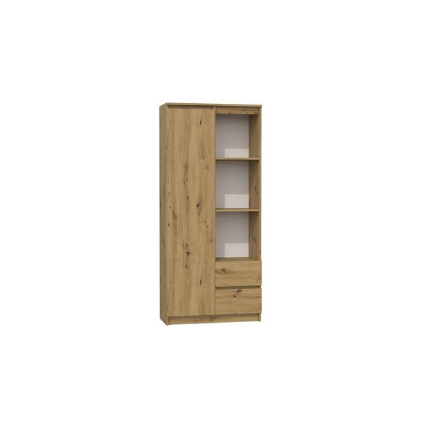 Scansia Per Ufficio Con Scaffali Kalev - Rovere Artisan-image