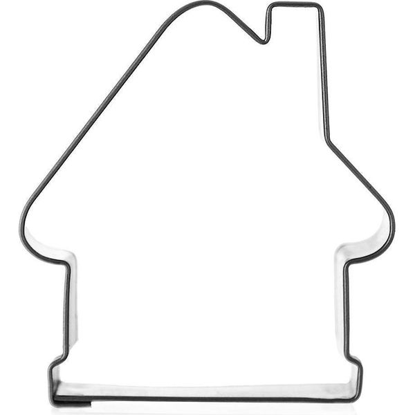Forma Casetta Di Pan Di Zenzero In Resistente Acciaio Inox-image