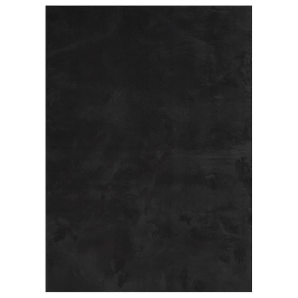 Vidaxl Tappeto Huarte A Pelo Corto Morbido E Lavabile Nero 140X200 Cm-image