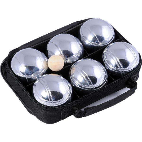 Hot Sports + Toys Set Di Bocce 6 Palline Di Metallo In Sacchetto Di Nylon 720G-image