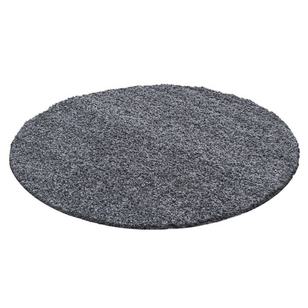 Tappeto A Pelo Alto Dream Grey 120 Cm Rotondo-image