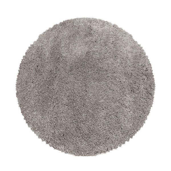 Tappeto A Pelo Alto Fluffy Beige 120 Cm Rotondo-image