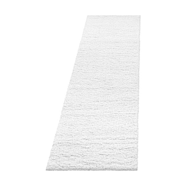 Tappeto A Pelo Alto Brilliant White 80 X 250 Cm-image