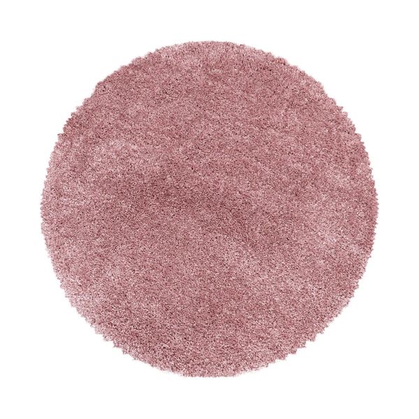 Tappeto A Pelo Alto Fluffy Pink 200 Cm Rotondo-image