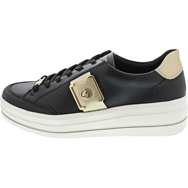 Remonte Scarpe Da Donna Scarpe Sportive Stringate Nero Tempo Libero, Numero Di Scarpe: 37 Eu-image