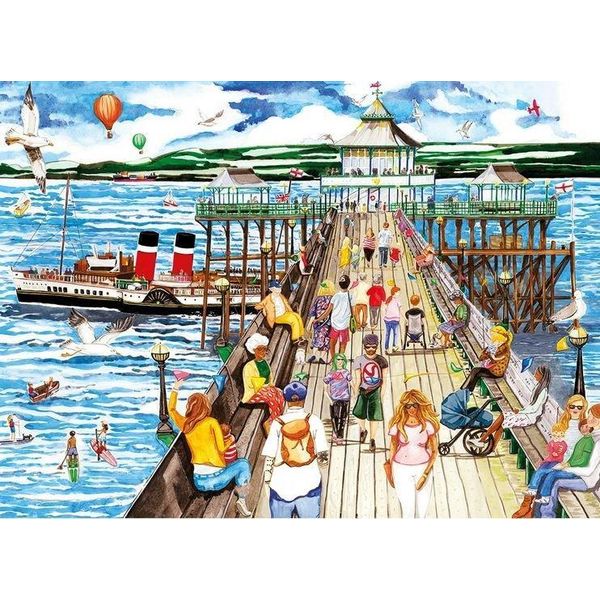 Gibsons Puzzle Clevedon Pier 1000 Pezzi - Puzzle Di Cartone Sostenibile-image