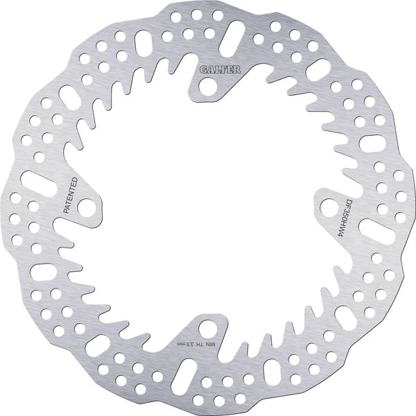 Disco Freno Galfer DF350HW4 Shark® Rigido Posteriore 240X4Mm Per Suzuki RM-Z Rmx Z 250 / 450 Ccm Anno 2005 - 2024-image