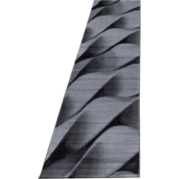 Tappeto A Pelo Corto Parma Black 80 X 300 Cm-image