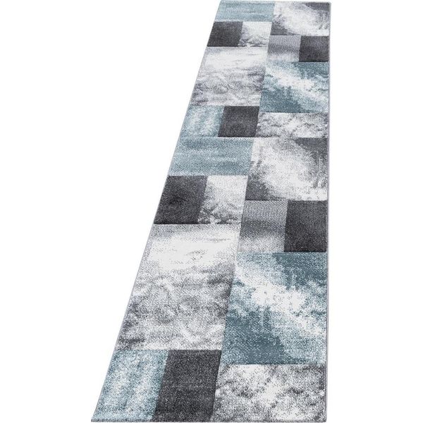 Tappeto A Pelo Corto Hawaii Blue 80 X 300 Cm-image