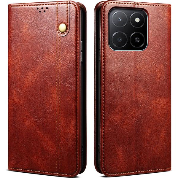 Custodia Per Honor 400 Lite In Pelle Flip Case Portafoglio Con Funzione Di Stand Rosso-image
