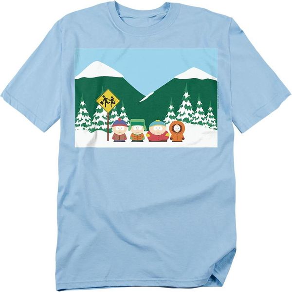 South Park - Maglietta "Bus Stop"" Per Uomo/Donna Unisex TV20709 (L) (Azzurro)"-image