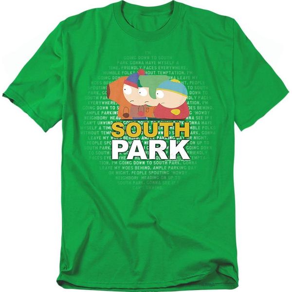 South Park - Maglietta "Lyrics"" Per Uomo/Donna Unisex TV20700 (3XL) (Verde Irlandese)"-image
