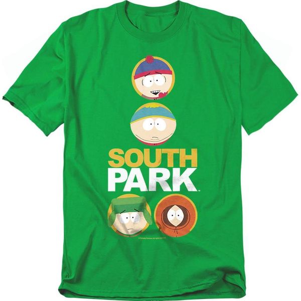 South Park - Maglietta Uomo/Donna Unisex TV20745 (Xxl) (Verde Irlandese)-image