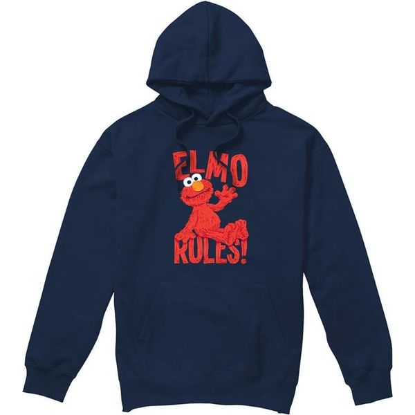 Sesame Street - Felpa Con Cappuccio "Rules"" Per Uomo/Donna Unisex TV20875 (M) (Navy)"-image