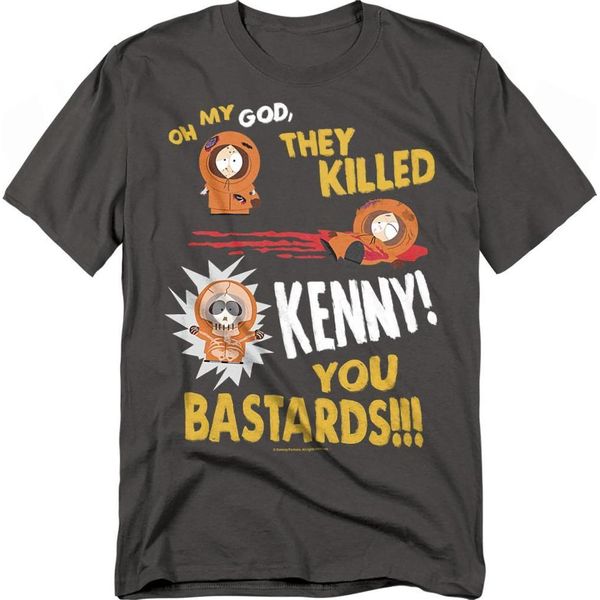 South Park - Maglietta "Dead Kenny"" Per Uomo/Donna Unisex TV20762 (L) (Charcoal)"-image