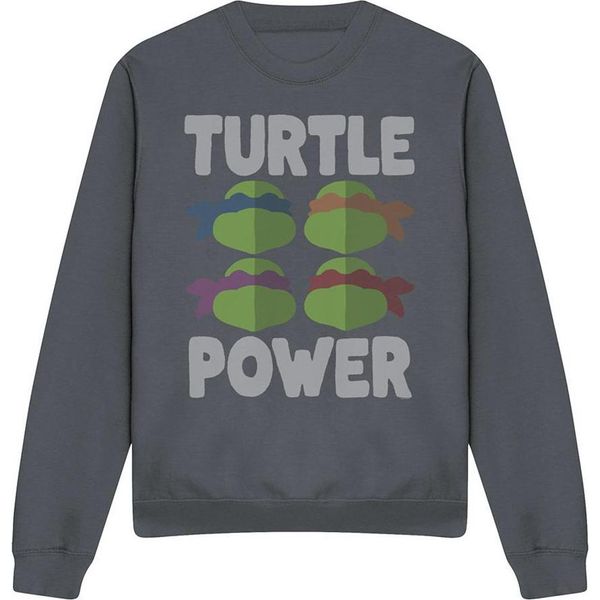 Teenage Mutant Ninja Turtles - Felpa "Turtle Power"" Per Bambini/Ragazzi Unisex TV12910 (Xl) (Schwarz)"-image
