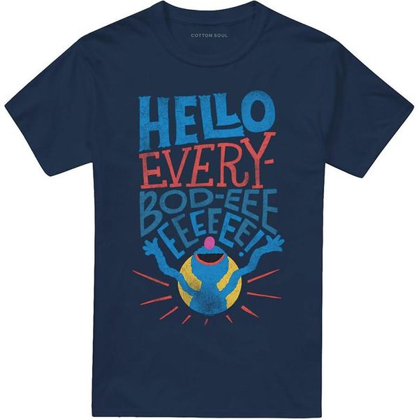 Sesame Street - Maglietta "Hello Everybody"" Per Uomo/Donna Unisex TV21157 (Xl) (Navy)"-image
