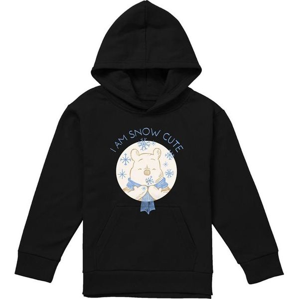 Winnie The Pooh - Felpa Con Cappuccio "Io Sono La Neve"" Per Bambini TV22429 (116) (Navy)"-image